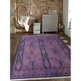 thumbnail image 1 of Glitzy Rugs UBSSW0011S0025A11 6 x 9 ft. Hand Knotted Sumak Wool Area Rug, Purple - Oriental, 1 of 1