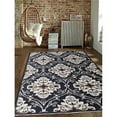 thumbnail image 1 of Glitzy Rugs UBSSW0020S0231A11 6 x 9 ft. Hand Knotted Sumak Wool Floral Area Rug, Black White, 1 of 1