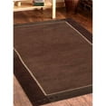 thumbnail image 1 of Glitzy Rugs UBST00205K0004A36 2 ft. 3 in. x 4 ft. 6 in. Hand Knotted Tibbati Wool Contemporary Rectangle Area Rug, Brown, 1 of 1