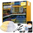 Gliztech Outdoor White Led Strip Lights, Alexa Compatible Rope Light Cool and Warm White