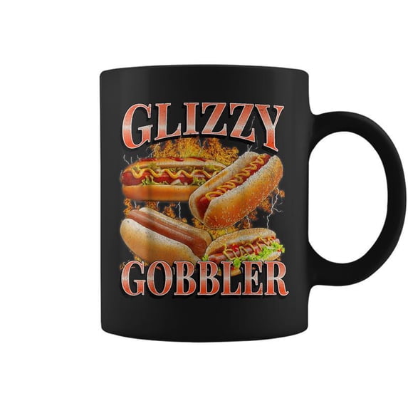 Glizzy Gobbler Wiener Hot Dog Meme Graphic Coffee Mu