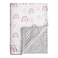 thumbnail image 1 of Gllquen Baby Blanket Premium Ultra Soft Minky with Double Layer Dotted Backing Receiving Blankets Unisex 30"x 40", Rainbow, 1 of 10