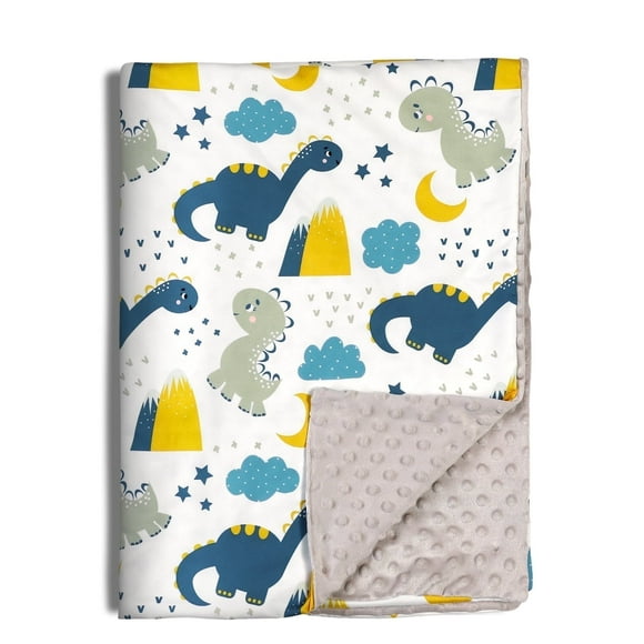 Gllquen Baby Blanket Unisex Newborn Ultra Soft Minky Dinosaur Receiving Blankets, for Toddler Infant Baby 30"x 40"