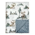 thumbnail image 1 of Gllquen Baby Elk Print Super Soft Plush Minky Baby Blanket, Infant Unisex, 30" x 40", for Newborn Toddler Boys Girls, 1 of 7