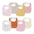 thumbnail image 1 of Gllquen Baby Muslin Cotton Drool Bibs Adjustable 8 Pack Soft Baby Bandana Bibs for Newborn Girls Boys Feeding Essentials, Blossom, 1 of 10
