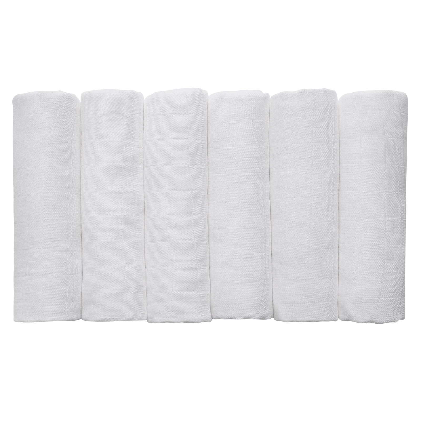 "Gllquen Unisex Baby Swaddle Blankets 6Pack, Breathable Bamboo Cotton