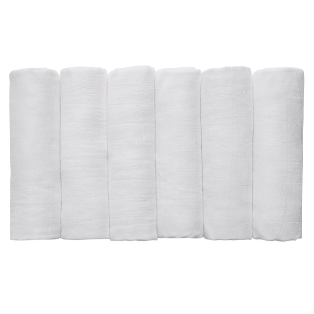 "Gllquen Unisex Baby Swaddle Blankets 6Pack, Breathable Bamboo Cotton
