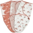 thumbnail image 1 of Gllquen Baby Organic Cotton Swaddle 3-Pack for 0-3 Months Newborn Boys Girls, Moon Stars, 1 of 11