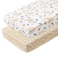 thumbnail image 1 of Gllquen Baby Mini Crib Pack N Play Sheets for Toddler Boys Girls Fitted Quilted Playard Sheet 38" x 26", Autumn, 1 of 11