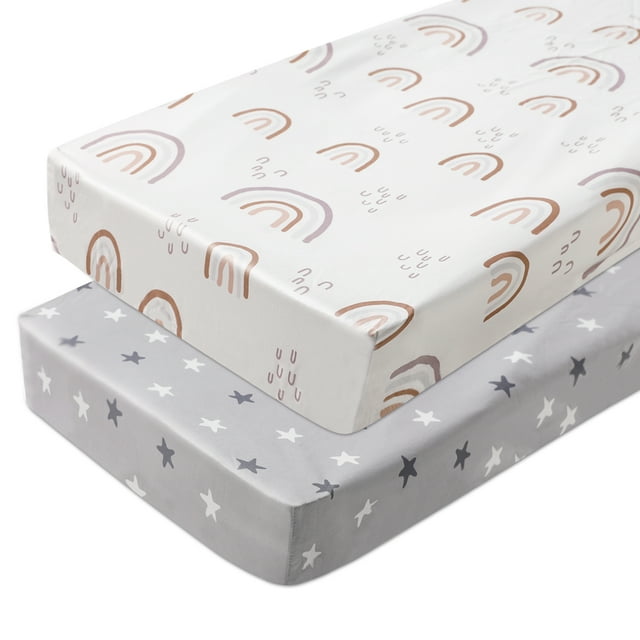 Gllquen Baby Pack N Play Sheets for Toddler Boys Girls Fitted Quilted