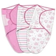 thumbnail image 1 of Gllquen Baby Swaddle Blankets for Baby Boy Girl, 0-3 Months Infant Swaddling Sleep Sack, 3 Pack Wrap Set, Newborn Adjustable Swaddle,Pink, 1 of 9