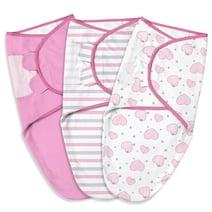 Gllquen Baby Swaddle Blankets for Baby Boy Girl, 0-3 Months Infant Swaddling Sleep Sack, 3 Pack Wrap Set, Newborn Adjustable Swaddle (Small/Medium)