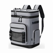 GlneYos Insulated Cooler backpack,48 Cans Coolers Bag for Beach Travel Picnic Lunch Hiking Gray