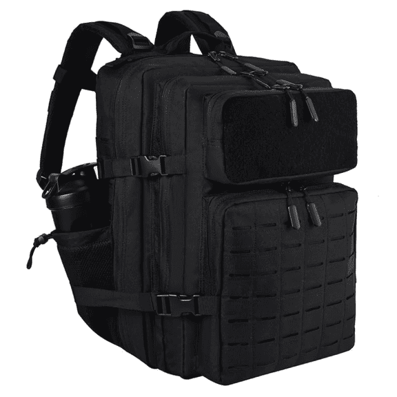 GlneYos Hiking Backpack 45L Camping Travel Backpack for Men Women Waterproof Large Capacity Outdoor bag Black