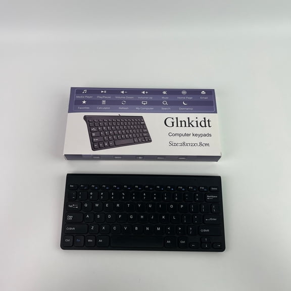 Glnkidt Computer keypads,78 Keys Wired Keyboard - with Keyboard Cover Computer keypad for Laptop MAC Windows 10/8 / 7 / Vista/XP (Black)