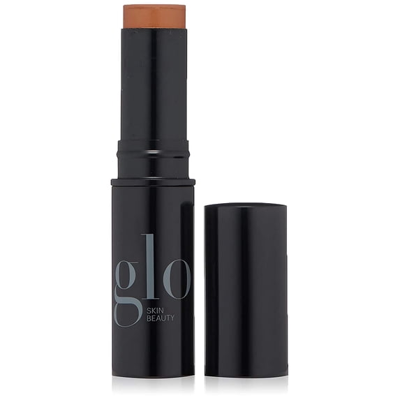 Glo Skin Beauty HD Mineral Foundation Stick - Concealer Makeup Infused with Hyaluronic Acid - Buildable Coverage, Contour & Highlighter (Carob 10N)