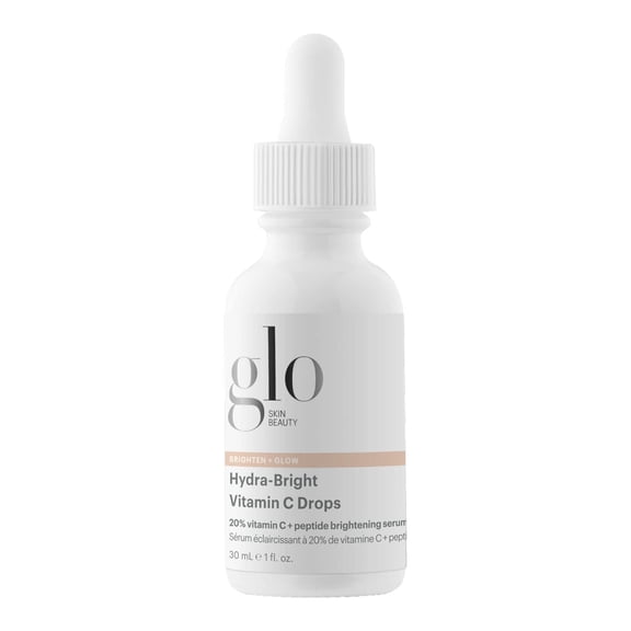 Glo Skin Beauty Hydra-Bright Vitamin C Drops - 20% Vitamin C + Peptide Brightening Serum - Formerly Daily Power C+ Serum