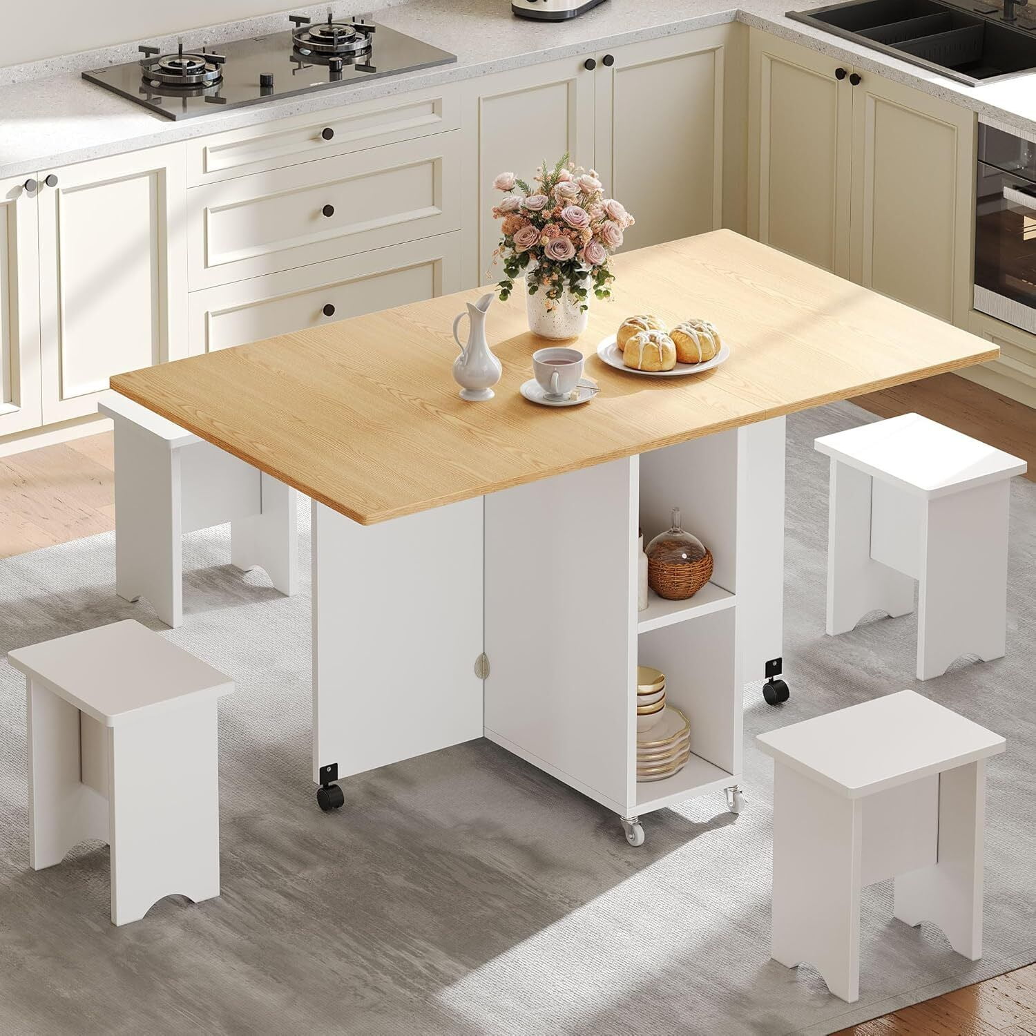 Drop Leaf Table Folding Chairs Stored Inside Drop Leaf Table Folding Chairs Stored Inside