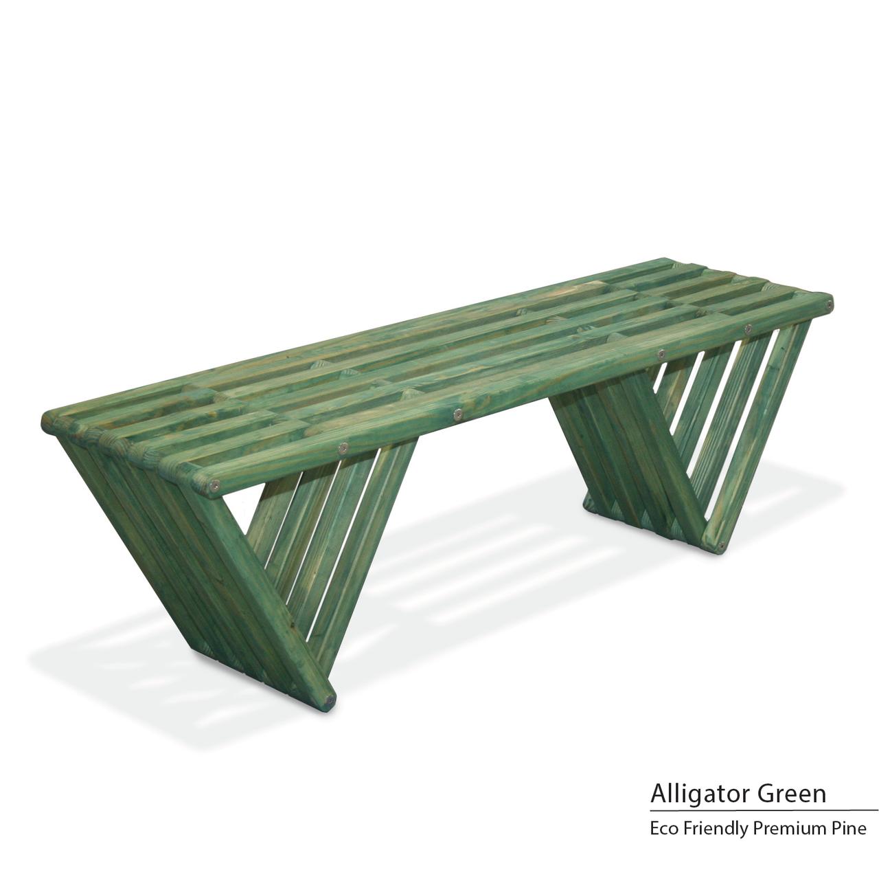 GloDea Bench X60, Alligator Green - image 1 of 5