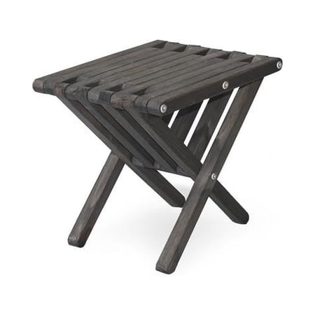glodea xquare x36 short wooden patio end table