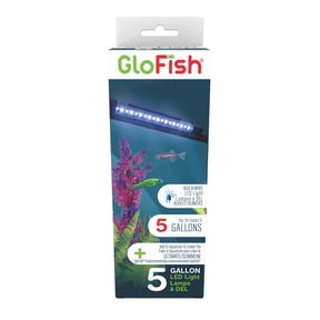 GloFish 6-Inch LED Light Stick for Fish Aquariums Up to 5 Gallons, White and Blue LED Lights