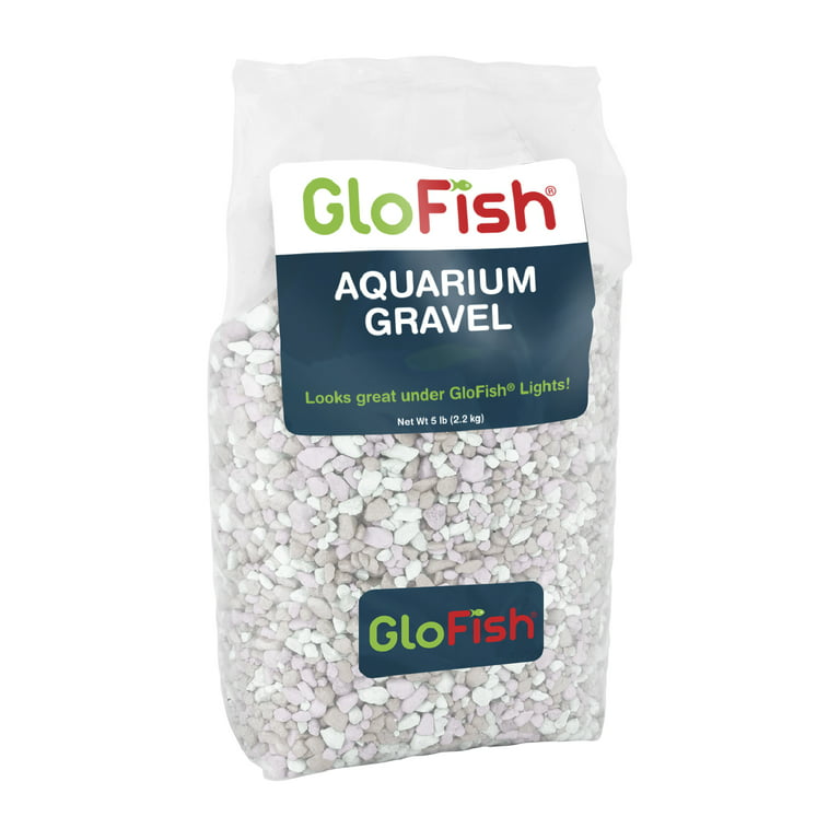GloFish Aquarium Sand, 5 Pounds, White with Highlights, Complements GloFish  Tanks and Décor