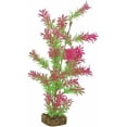 thumbnail image 1 of GloFish Plant Aquarium Décor, Green And Pink Medium, Fluorescent Under Blue LED Light, 1 of 7