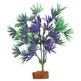 thumbnail image 1 of GloFish Plant Aquarium Décor, Purple and Green Medium, Fluorescent Under Blue LED Light, 1 of 7