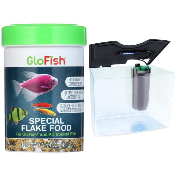 GloFish Tank With Food!