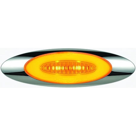 GloLight, Millennium 4" Clear Lens LED Marker/Clearance Light Kit, Amber