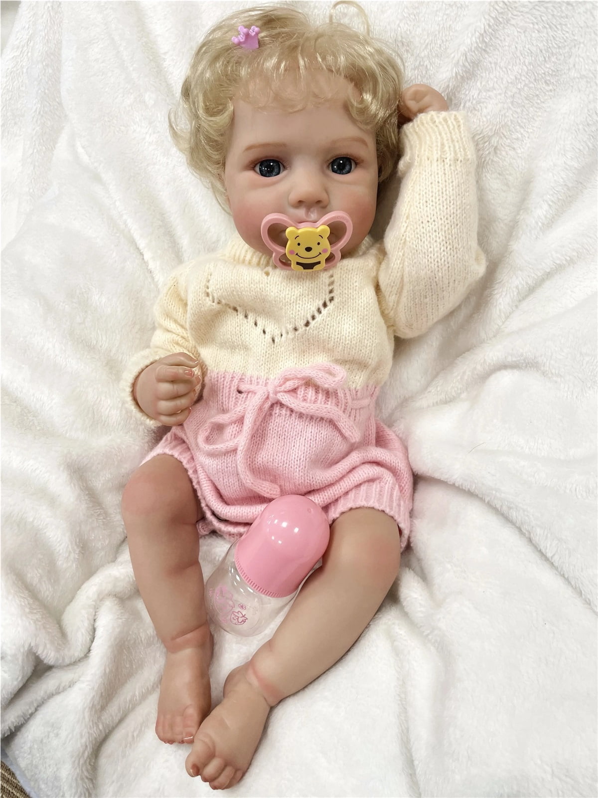 GloTide 20inch Washable Silicone Reborn Baby Dolls Babies Real Life Realistic Toddler