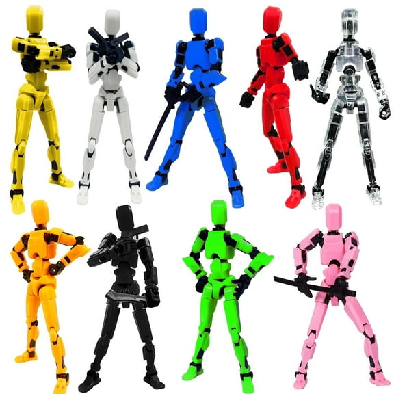 GloTide Assembly Completed 2025 New Titan 13 Action Figure Set,Dummy Robot 13 Action Figure,3D Printed Multi-Jointed Movable Figure,Nova 13 Figure with Multiple Accessories (9PCS.Assembly Completed)