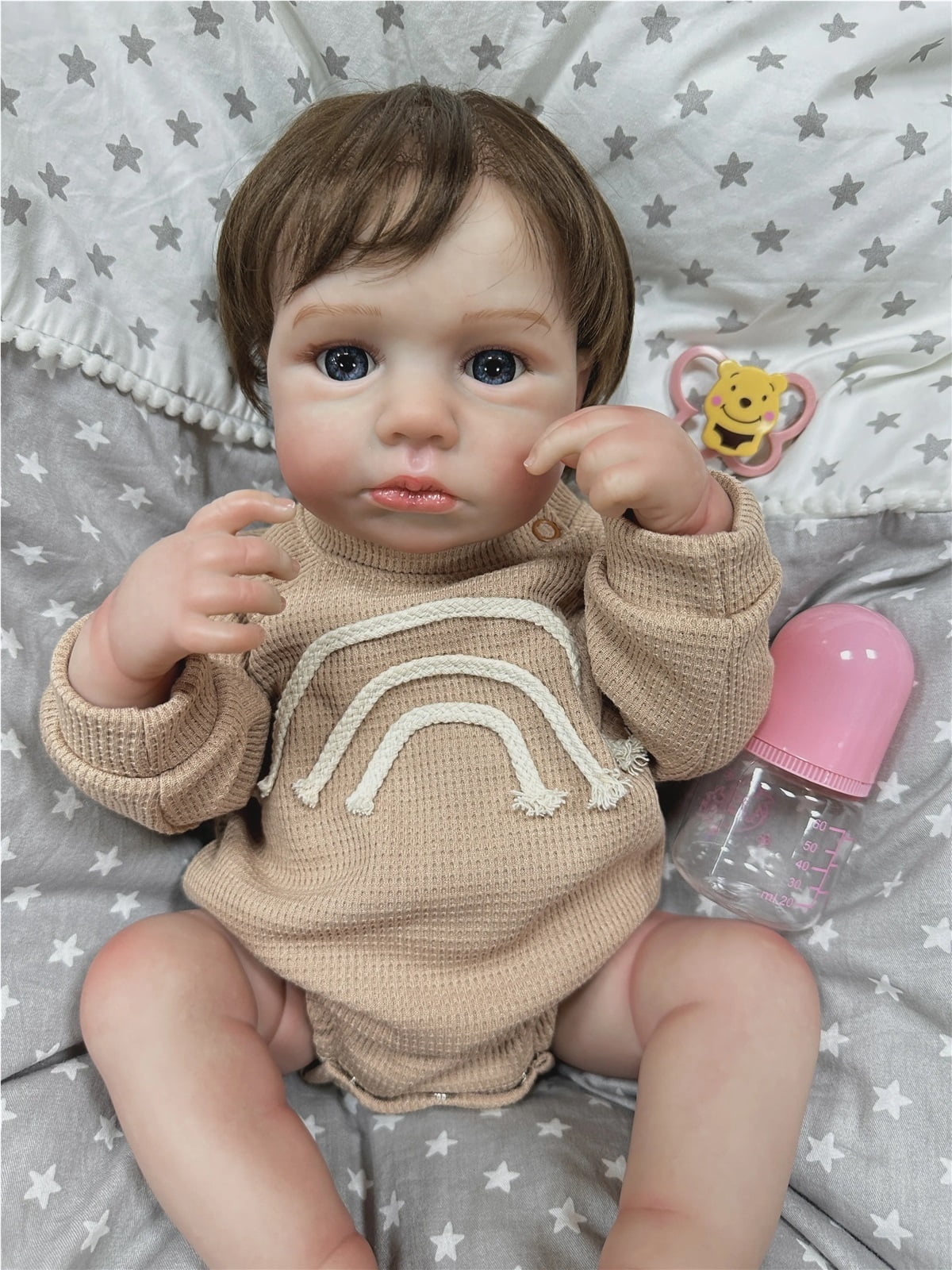 GloTide Reborn Baby Doll alive lifelike body baby 50cm soft vinyl realistic newborn reborn dolls
