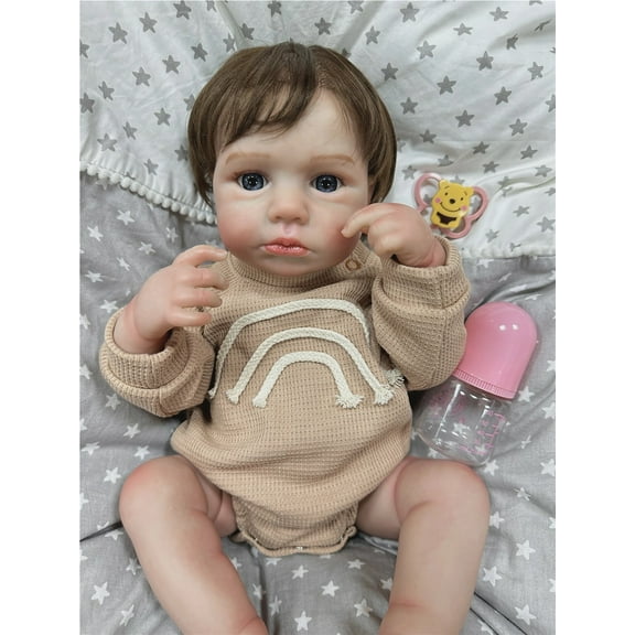 GloTide Reborn Baby Doll alive lifelike body baby 50cm soft vinyl realistic newborn reborn dolls
