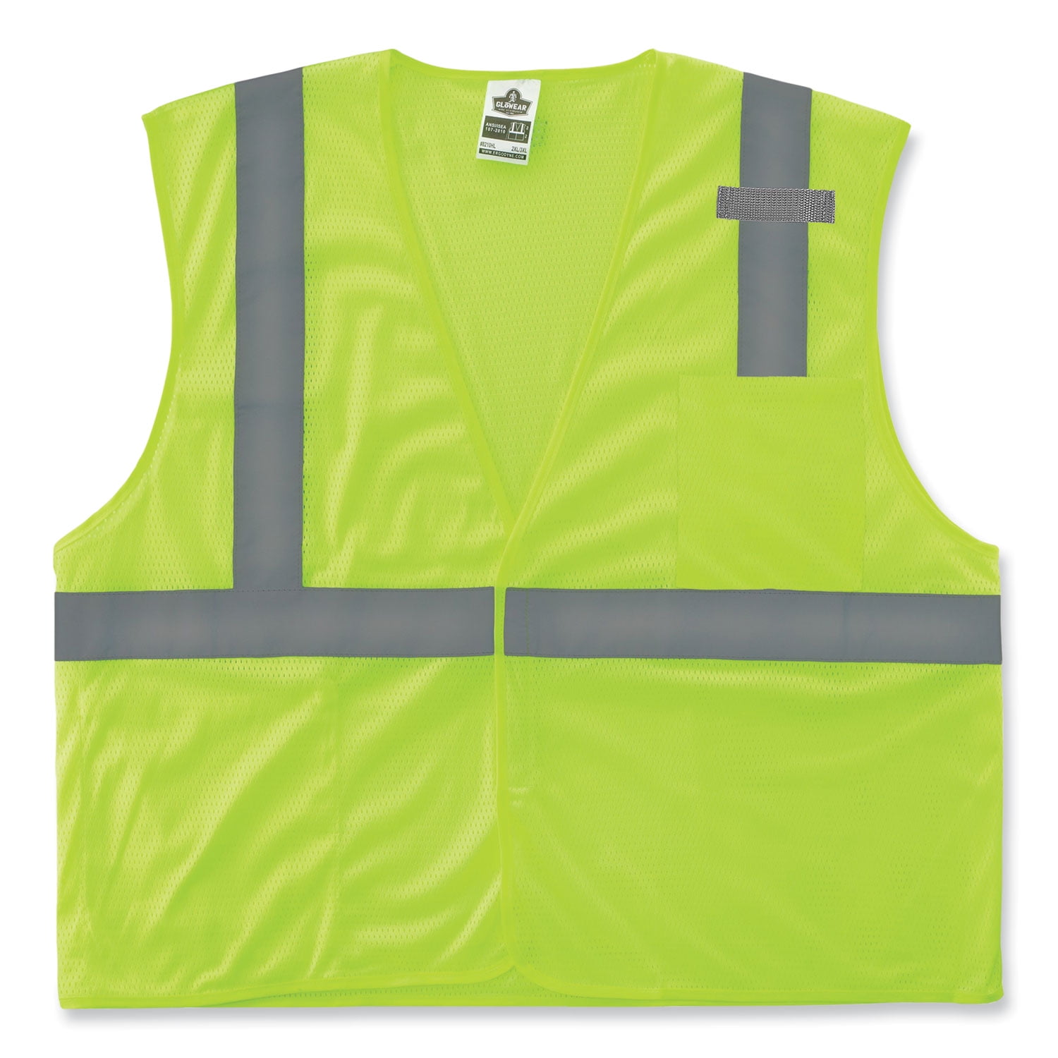 GloWear 8210HL Class 2 Economy Mesh Hook and Loop Vest, Polyester, Small/Medium, Lime, Ships in 1-3 Business Days GloWear 8210HL Class 2 Economy Mesh Hook and Loop Vest, Polyester, Small/Medium, Lime, Ships in 1-3 Business Days