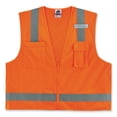 thumbnail image 1 of GloWear 8249Z-S Single Size Class 2 Economy Surveyors Zipper Vest, Polyester, 3X-Large, Orange, Ships in 1-3 Business Days | Bundle of 5 Each, 1 of 10