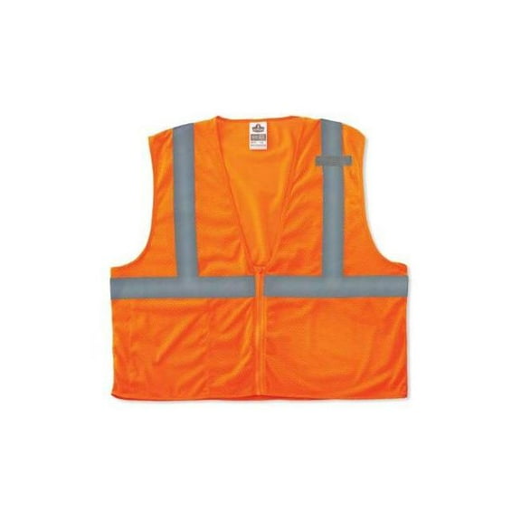 GloWear 21041 Type R Class 2 Economy Mesh Vest, Orange - Extra Small