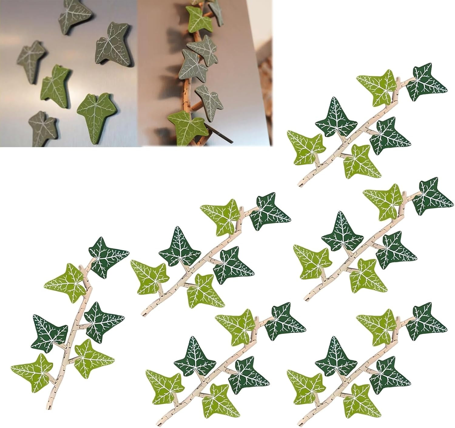 Boston Ivy Kühlschrank Magnet - Kletterefeu Magnet Mit Beweglichen Ranken