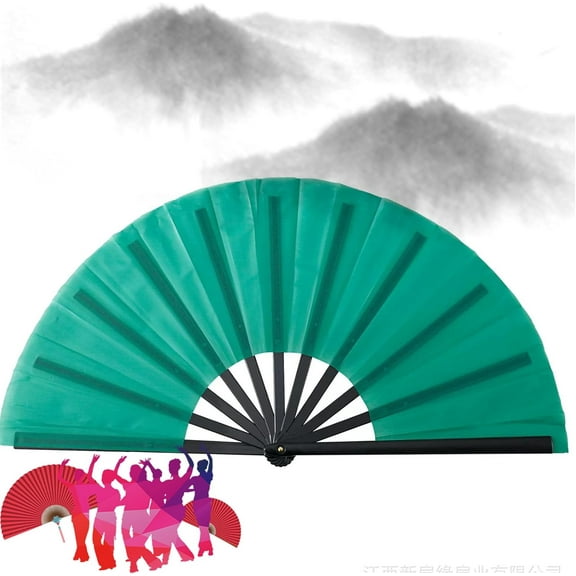 GlobaShun Line Dance Popping Fan, Boots on the Ground Hand Fan, Large Clacking Fans for Line Dancing, Foldable Handheld Line Dance Fans for Dance, Party