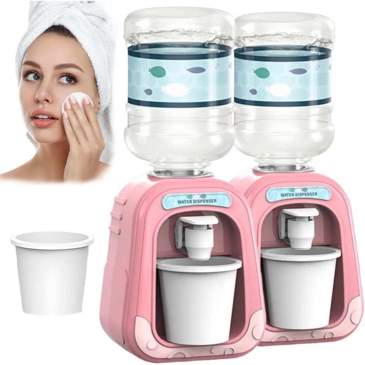 GlobaShun Micellar Water Dispenser, 2025 Upgrade Makeup Remover Dispenser Drinking Water