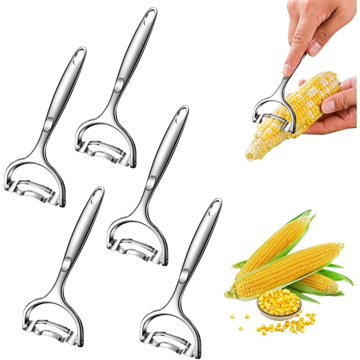 GlobaShun Stainless Steel Corn Planer Thresher, 2025 New Corn Cob