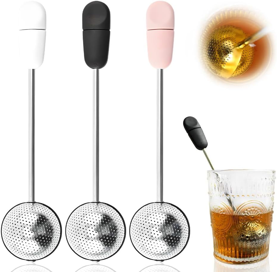 GlobaShun Stainless Steel Tea Strainer, 2025 New Tea Ball Infuser ...