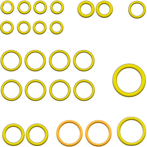 Global 1321404 A/c System O-ring & Gasket Kit Fits select: 2016-2017 VOLVO XC90