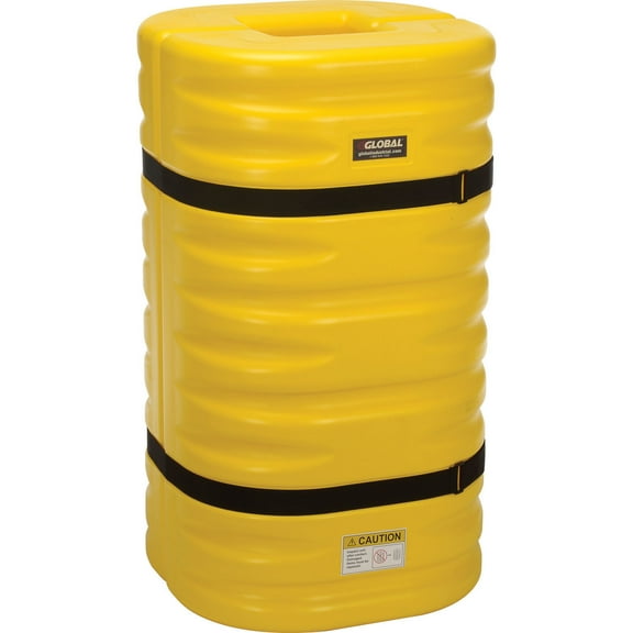 Global 708163YL 8 in. Column Opening Column Protectors, Yellow