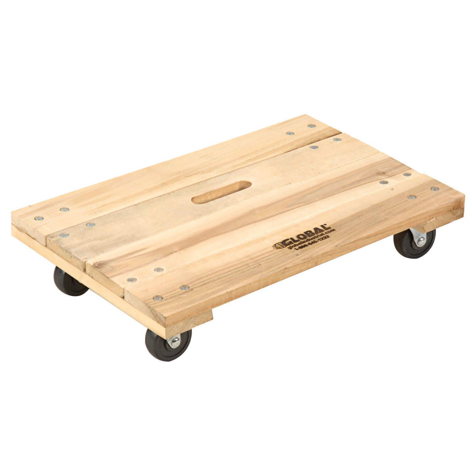 Global Industrial Hardwood Dolly with Solid Deck 24 x 16 1000 Lb. Capacity