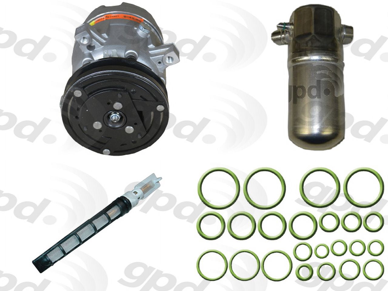 Global A/C Compressor Kit 9612188 Fits select: 1990-1991 PONTIAC GRAND AM, 1988-1989 PONTIAC SUNBIRD