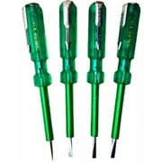 Global Antiques Taparia 814 Screwdriver Set Line Tester Set of 4 Electrical Hand Tools for Home DIY & Professional Use