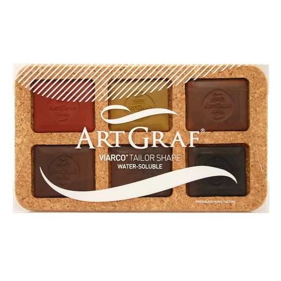 Global Art ArtGraf Tailor Shape Pigment Disc Set, 6-Colors, Earth Tones