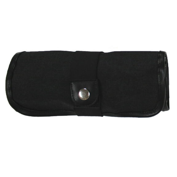 Global Art Canvas Pencil Roll Up Case, Black