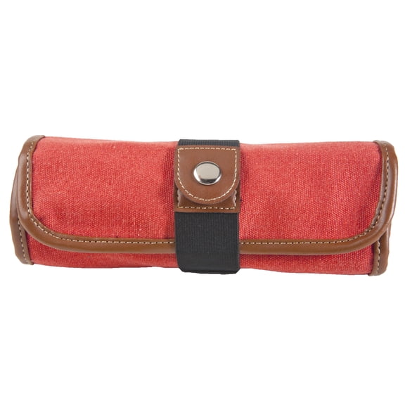 Global Art Canvas Pencil Roll Up Case, Rose